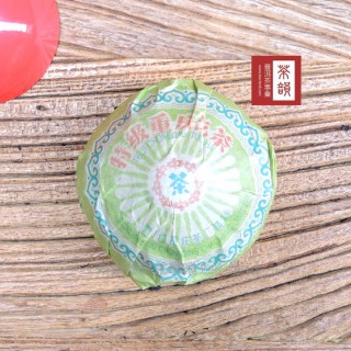 【茶韻】普洱茶1992年中茶牌特級重慶生沱100g*1沱 普洱茶葉禮盒(附茶樣10g.收藏盒x1)