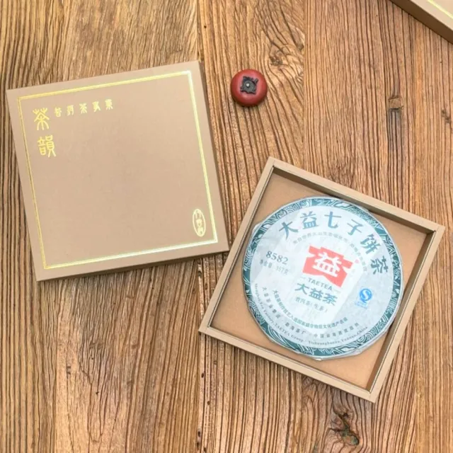 【茶韻】普洱茶2006年孟海/大益茶廠7572-601茶餅 357g/餅  茶葉禮盒(熟茶/附收藏盒x1)