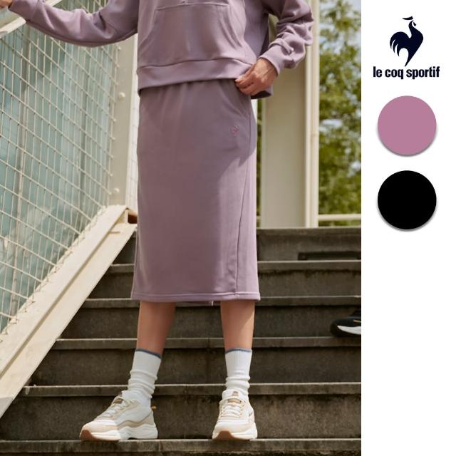 【LE COQ SPORTIF 公雞】休閒潮流針織長裙 女款-2色-LWU82254