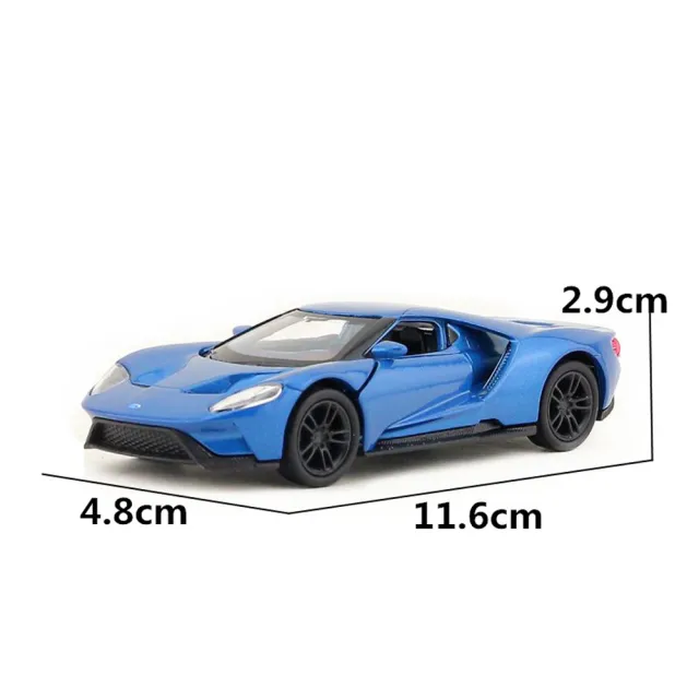 1:36模型車 Ford GT 福特GT 超跑(GT40 賽道狂人 有迴力)
