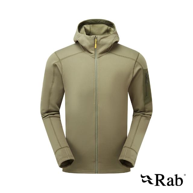 【RAB】Modulus Hoody 快乾排汗彈性保暖連帽外套 男款 淺卡其 #QFG15