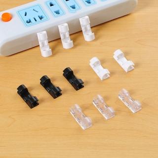 【CITY STAR】免打孔線材收納自黏卡扣理線器-4卡(理線器 整線器)