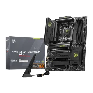 【MSI 微星】MAG X870 TOMAHAWK WIFI DDR5 主機板+AMD R5 9600X代理盒裝 6核 12緒 中央處理器(M+C組合)