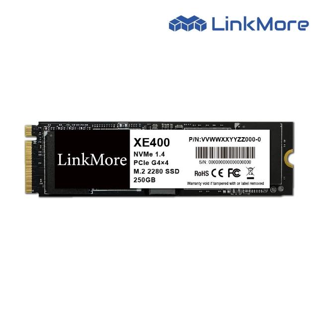 【LinkMore】XE400 250GB(M.2 2280 PCIe Gen 4x4 NVMe 1.4 SSD固態硬碟 XE400-250GB 讀5000M)