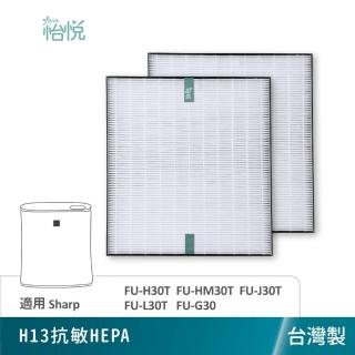 【怡悅】適用夏普 SHARP 寶寶機 FU-H30T FU-HM30T FU-J30T FZ-F30HFE抗敏濾心1入(臺灣製造 抗敏版)