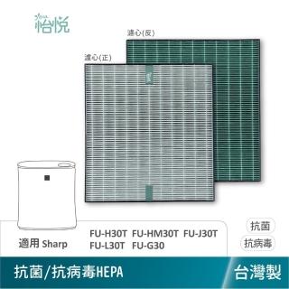 【怡悅】適用 夏普 SHARP 寶寶機 FU-H30T FU-HM30T FU-J30T FZ-F30HFE 抗病毒濾心1入(臺灣製造 抗菌版)