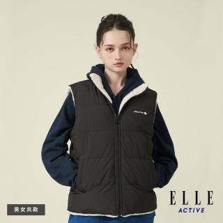 【ELLE ACTIVE】女款 舒適保暖雙面穿背心-黑色(EA24A2F6001#99)