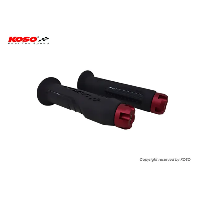 【KOSO】減壓矽膠握把 減震握把套/附平衡端子(7/8-1 英吋 / 120mm)