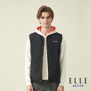 【ELLE ACTIVE】男款 舒適雙面穿背心-黑色(EA24A2M6001#99)