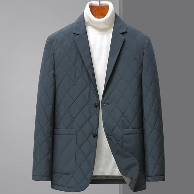 【巴黎精品】現貨+預購 西裝外套休閒西服(夾棉加厚保暖純色男外套3色p1ac56)