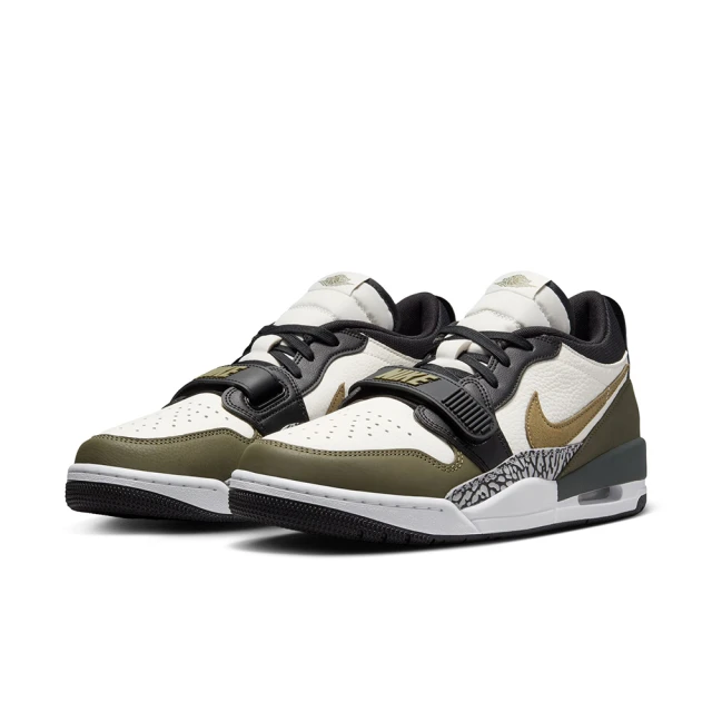 NIKE 耐吉 休閒鞋 男鞋 運動鞋 氣墊 AJ AIR JORDAN LEGACY 312 LOW 白黑綠 CD7069-120