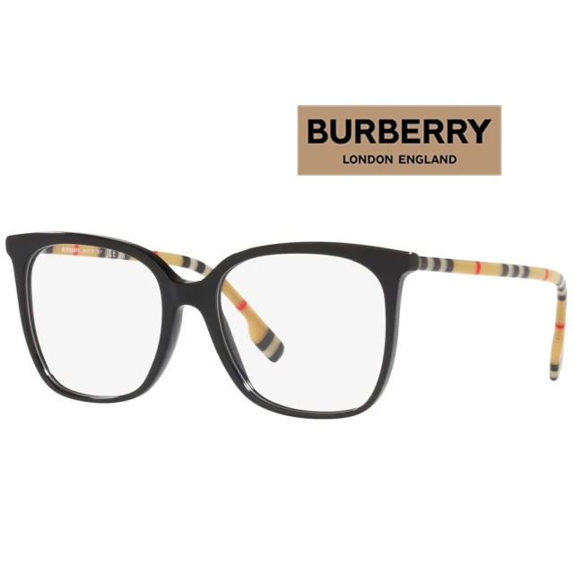 BURBERRY 巴寶莉 亞洲版 時尚光學眼鏡 舒適可調鼻翼設計 BE2367F 3853 亮黑框面 公司貨