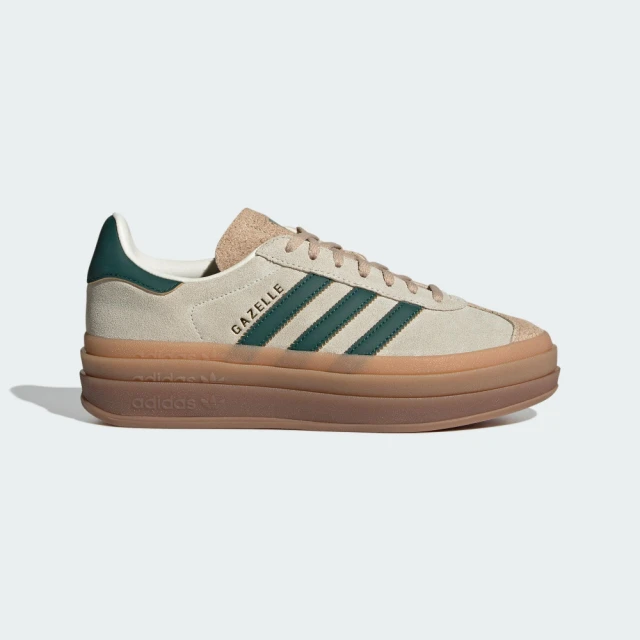 adidas 愛迪達 休閒鞋 女鞋 運動鞋 三葉草 GAZELLE BOLD W 卡其 ID7056