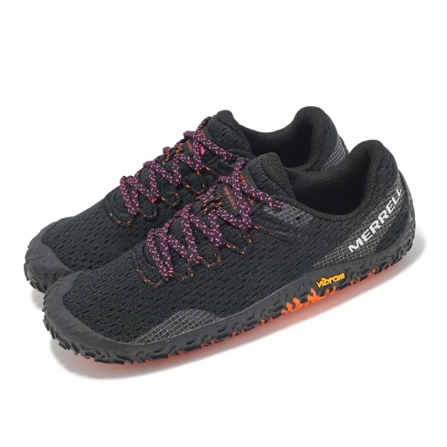 MERRELL 戶外鞋 Vapor Glove 6 女鞋 黑 橘 黃金大底 防滑 抓地 赤足訓練鞋(ML068326)