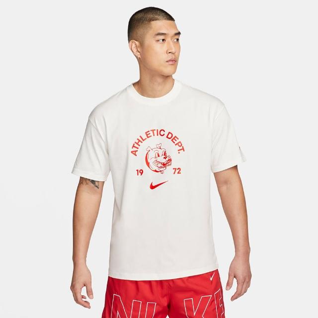 【NIKE 耐吉】上衣 男款 短袖上衣 運動 AS M NSW TEE MAX90 NCPS 白紅 FJ5244-133