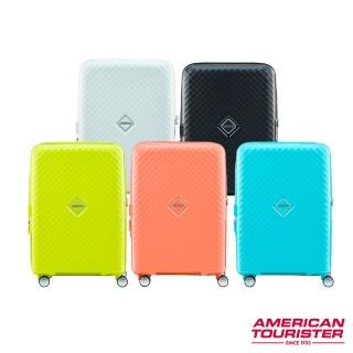 【AMERICAN TOURISTER 美國旅行者】24吋SQUASEM可擴充防盜拉鍊PP避震輪行李箱(多色可選)