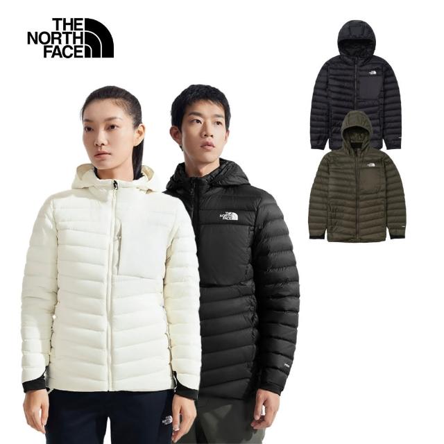 【The North Face 官方旗艦】冬季必備-男女款防潑水保暖連帽羽絨外套(多款任選)