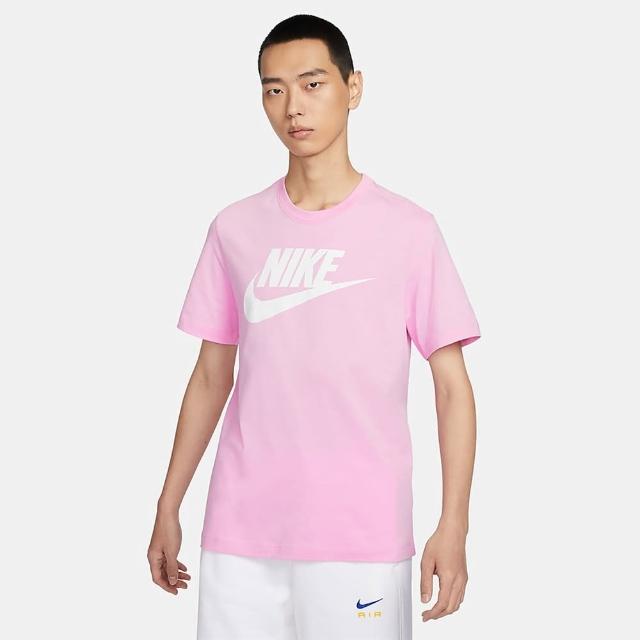 【NIKE 耐吉】上衣 男款 短袖上衣 運動 AS M NSW TEE ICON FUTURA 粉 AR5005-624