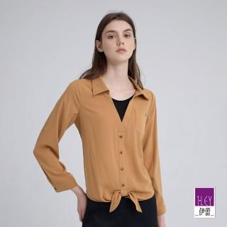 【ILEY 伊蕾】知性英倫百搭造型襯衫(卡其；M-2L；1243211502)