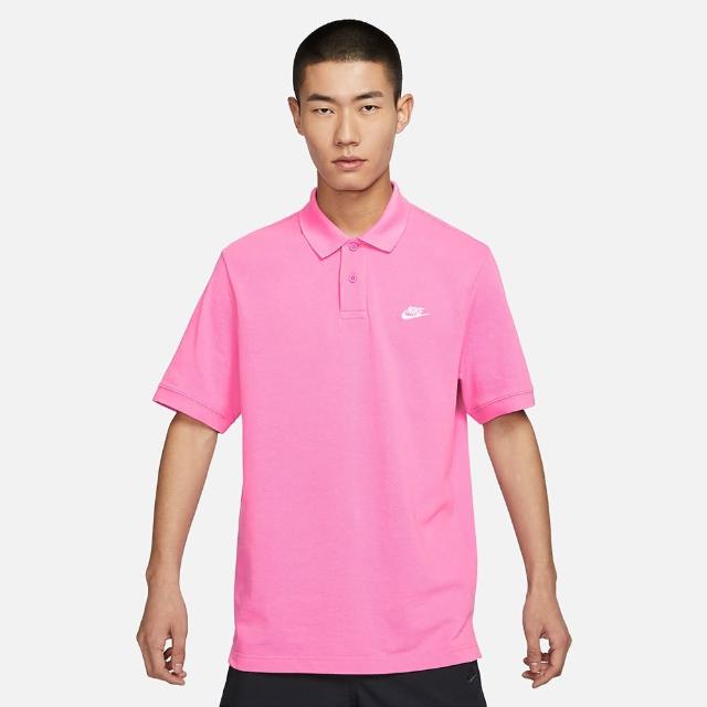 【NIKE 耐吉】上衣 男款 短袖上衣 運動 POLO衫 AS M NK CLUB SS POLO PIQUE 粉 FN3895-675