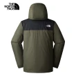 【The North Face 官方旗艦】北面男款綠黑拼接DryVent防水透氣連帽三合一外套｜892A21L