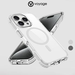 【VOYAGE】iPhone 16 Pro/16ProMax 超軍規防摔保護殼Pure Wave+ 透灰(2年尊榮級保固服務 支援Magsafe磁吸)
