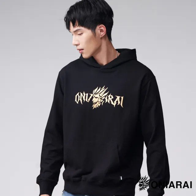 【BLUE WAY】男裝 女裝 網路獨家潮流側鬼LOGO連帽 長袖 帽T 上衣-鬼洗
