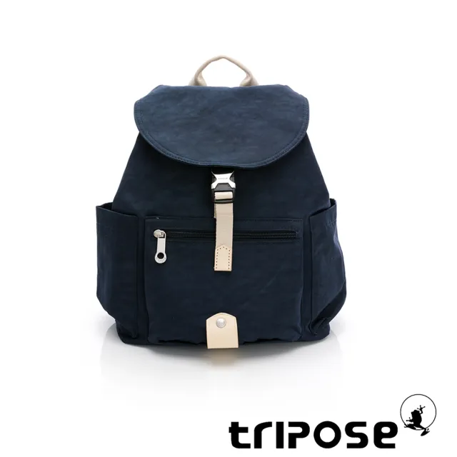 【tripose】MEMENTO微皺尼龍輕量後背包-小(沉靜藍)