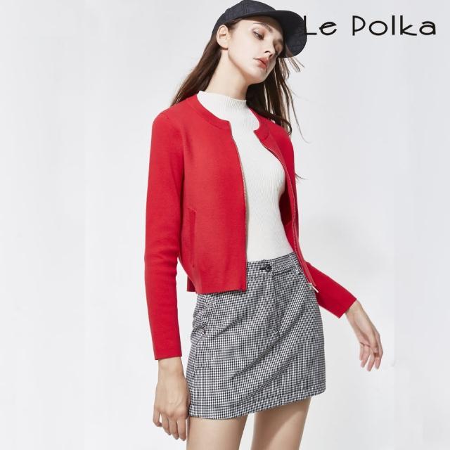 【Le Polka】俏麗都會格子短裙-女