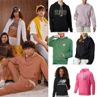 【NEW BALANCE】 NB 圖案上衣 長袖上衣 運動上衣 LOGO衣 休閒帽T 男女款 多色(AWT13508BK-F&)