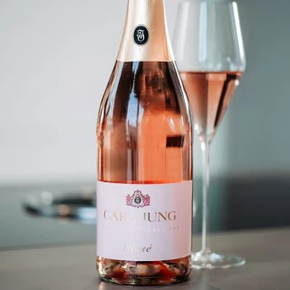 【CARL JUNG卡爾榮格】無酒精葡萄氣泡飲750mlx1入(穆瑟粉紅Mousseux Rose/德國原裝)