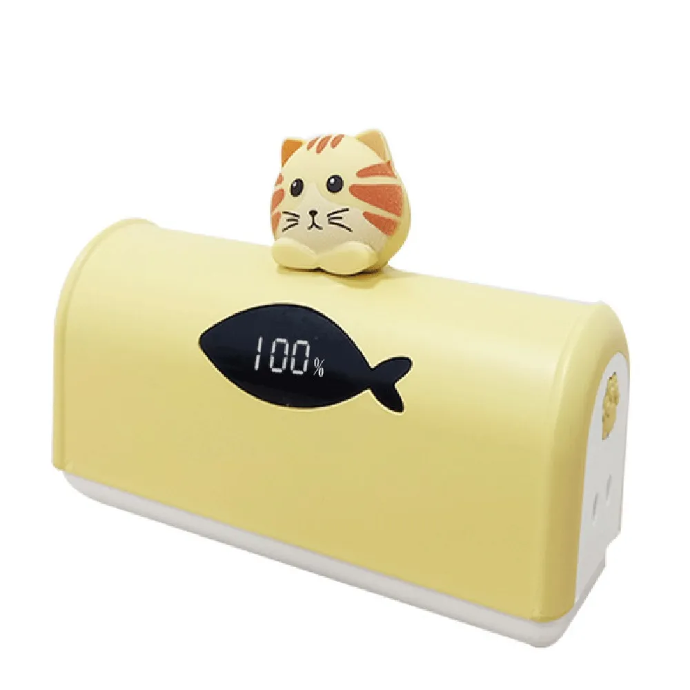 【MCK】MCK-MPB006 5000mAh 20W橘貓造型口袋直插行動電源5000mah(Lightning/Type-C)