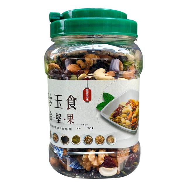 【品鮮生活】綜合堅果 八珍玉食600g(堅果桶職人嚴選)