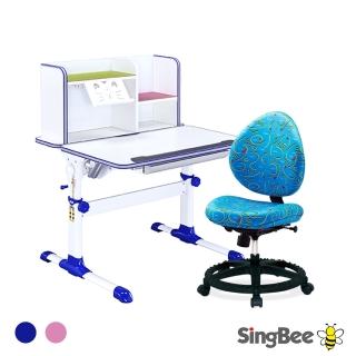 【SingBee 欣美】寬90cm 兒童桌椅組SBD-505A+125椅(可升降桌椅 成長桌椅組 兒童桌椅組 臺灣製)