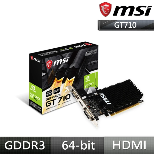 MSI 微星 GT710 2GD3H LP 顯示卡