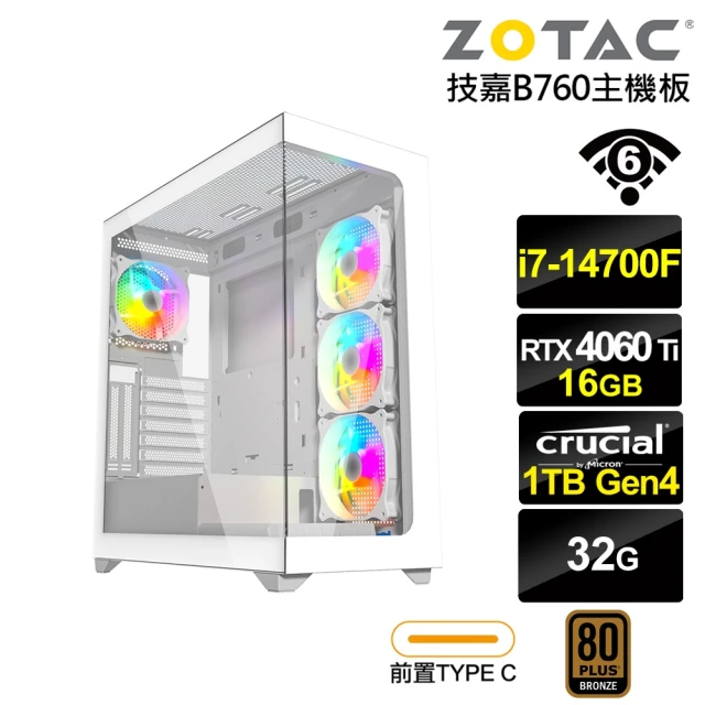 微星平台 i7二十核GeForce RTX 4060TI W