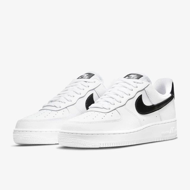 NIKE 耐吉 WMNS AIR FORCE 1 07 運動 女鞋 休閒鞋 穿搭 皮革 白黑色(DD8959-103 ∞)