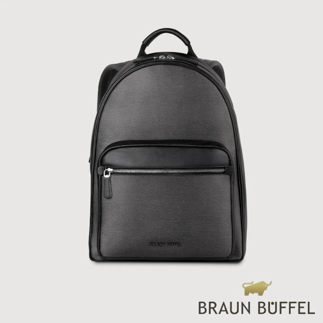 BRAUN BUFFEL 德國小金牛 台灣總代理 尼姆斯 後背包-黑色(BF549-73-BK)