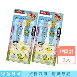 韓國製EBISU兒童牙刷-皮卡丘-7~12歲-3支入x2組(兒童牙刷)