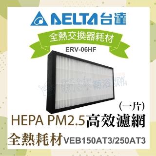 【臺達電子】全熱交換器耗材-HEPA PM2.5高效濾網1片(適用機型VEB150AT3/250AT3)