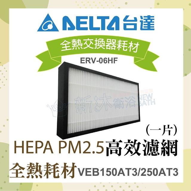 【台達電子】全熱交換器耗材-HEPA PM2.5高效濾網1片(適用機型VEB150AT3/250AT3)