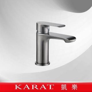 【KARAT 凱樂】茉莉F-F1408GG面盆龍頭(槍灰)
