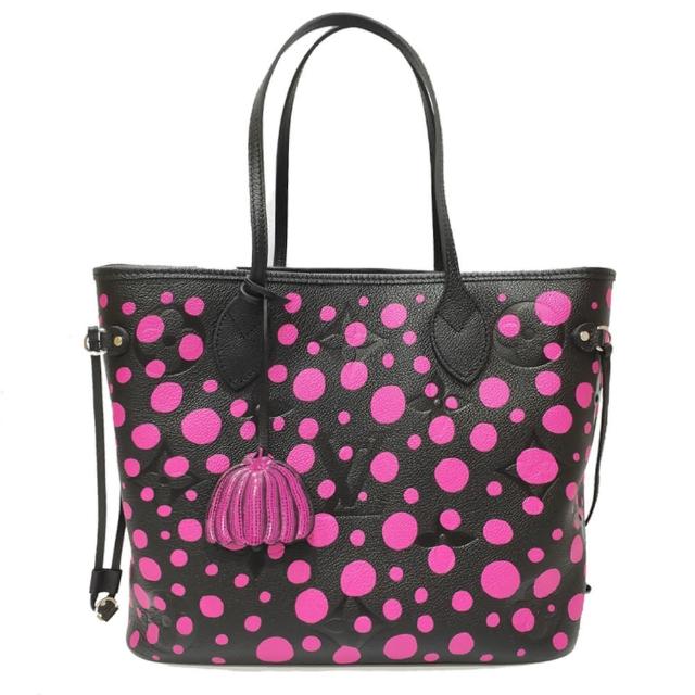 LV LOUIS VUITTON路易威登 M46419 草間彌生聯名款 x YK 系列 Neverfull MM 子母袋側肩包購物包