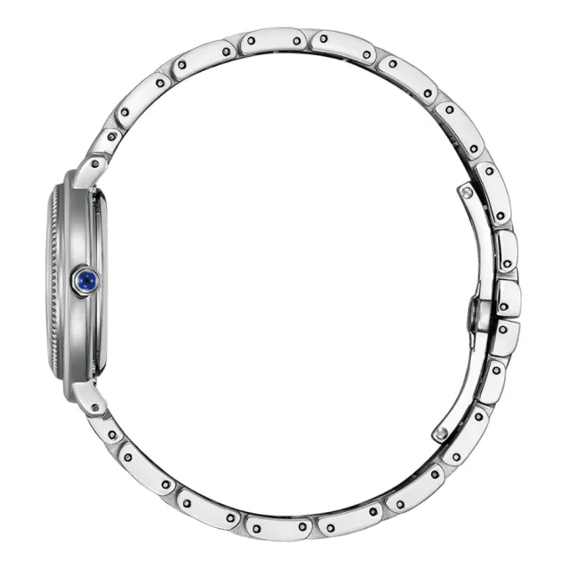 【CITIZEN 星辰】Hebe田馥甄廣告款 白蝶貝光動能氣質腕錶/31.2mm(EM1100-84D)