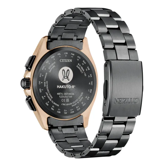 【CITIZEN 星辰】GENTS系列 HAKUTO-R限量 光動能月相腕錶/耀月金41.5mm(BY1009-64Y)