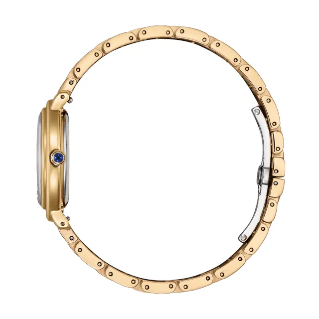 【CITIZEN 星辰】L系列 光動能 晶鑽點綴玫瑰金女錶/31.2mm(EM1093-61D)