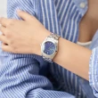 【Relax Time】立體格紋女錶 藍 34mm｜情人對錶｜(RT-105S-3L)