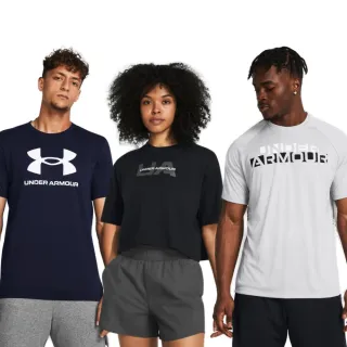 【UNDER ARMOUR】UA官方直營 男女款 SPORTSTYLE LOGO UPDATE 短袖T-Shirt 運動短T(多款任選)
