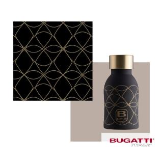 【Bugatti 布加迪】義大利設計師-別緻黑金保溫瓶250ml(316醫療級不鏽鋼/保溫壺/保溫杯/水壺)