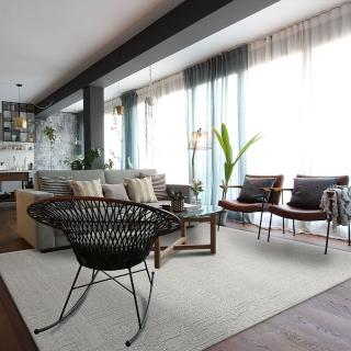 【SDL Home 山德力】抗汙防潑水地毯 200x300cm 菲力坦(抗汙 防潑水 素色線條)